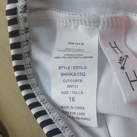 Heart and Harmony Floral Ruffle Stripe Bikini Top - Picture 5 of 7